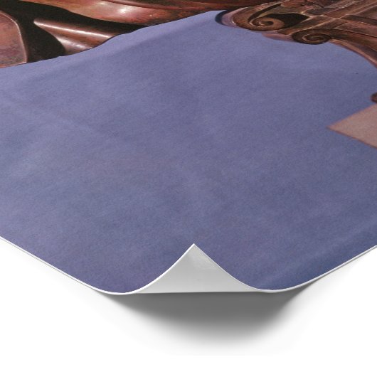 Büste von Michelangelo Buonarroti Poster (Ecke)