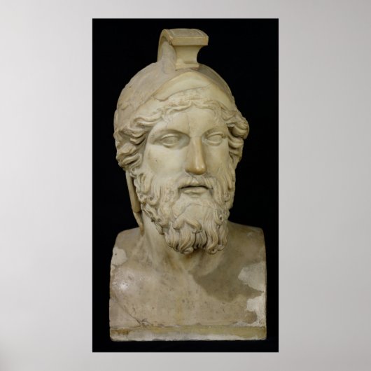 Büste von Miltiades 480-336 v. Chr. Poster (Vorne)
