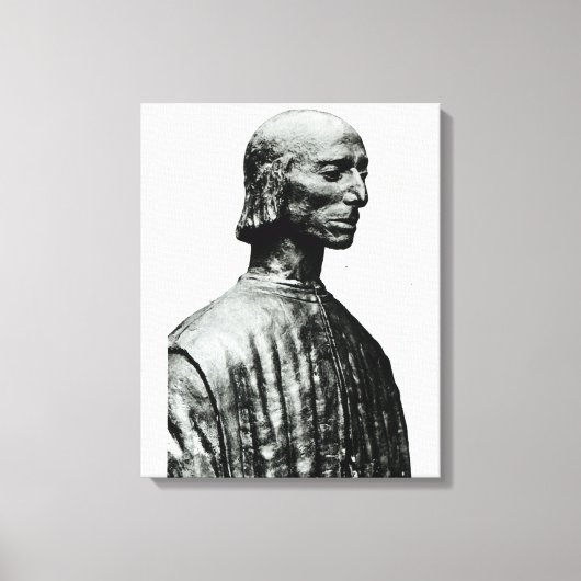 Büste von Niccolo Machiavelli Leinwanddruck (Vorderseite)