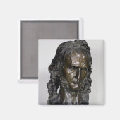 Büste von Nicolo Paganini 1830 Magnet (Vorderseite/Rückseite)