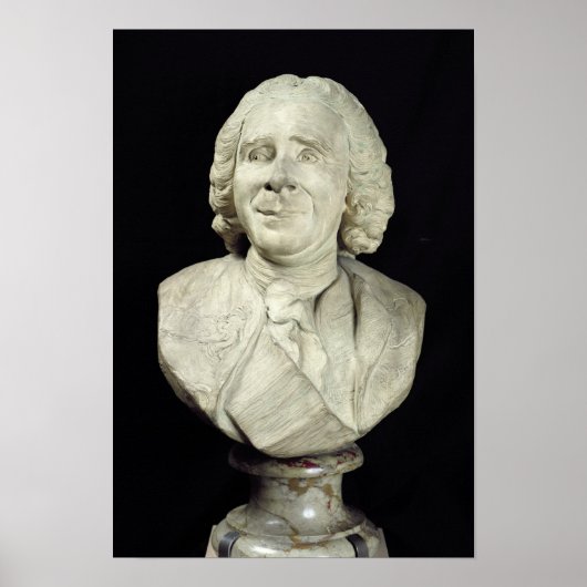 Büste von Rene Antoine Ferchault de Reaumur 1751 Poster (Vorne)