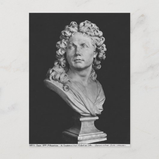 Büste von Robert de Cotte, 1707 Postkarte (Vorderseite)