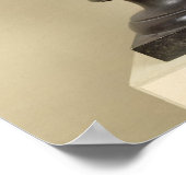 Büste von Voltaire 1778 Poster (Ecke)