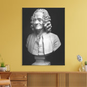 Büste von Voltaire Leinwanddruck (Insitu (Wohnzimmer))