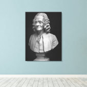 Büste von Voltaire Leinwanddruck (Insitu (Holzboden))
