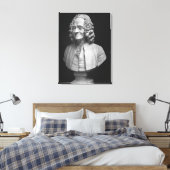 Büste von Voltaire Leinwanddruck (Insitu (Schlafzimmer))
