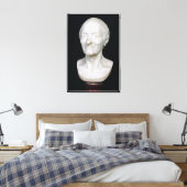 Büste von Voltaire ohne seine Perücke, 1778 Leinwanddruck (Insitu (Schlafzimmer))
