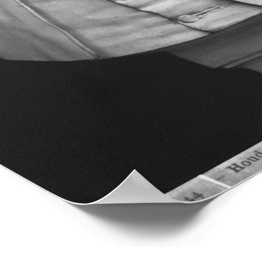 Büste von Voltaire Poster (Ecke)