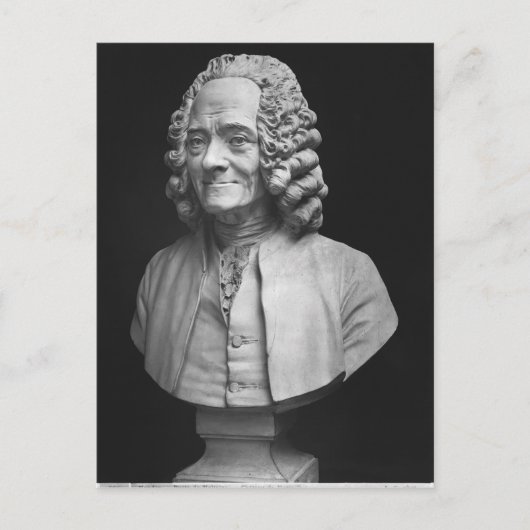 Büste von Voltaire Postkarte (Vorderseite)