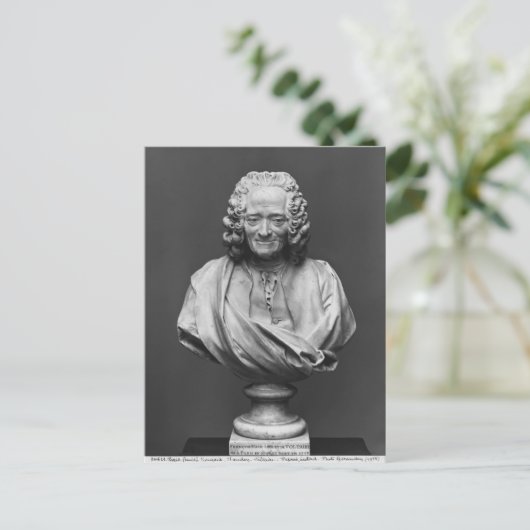 Büste von Voltaire Postkarte (Stehend Vorderseite)