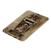 Büste von William Shakespeare (1564-1616) und insc Magnet (Linke Seite)