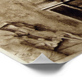 Büste von William Shakespeare (1564-1616) und insc Poster (Ecke)