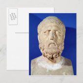 Büste von Zeno Postkarte (Vorne/Hinten)