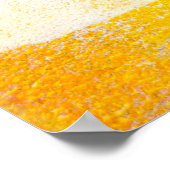 'Busted' Graue und gelbe Abstrakt Art Poster druck (Ecke)