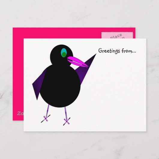 Buster Blackbird Postkarte (Vorne/Hinten)