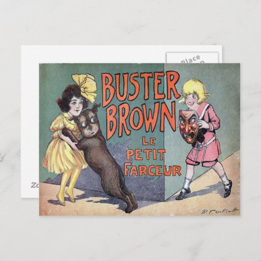 Buster Brown Postkarte (Vorne/Hinten)