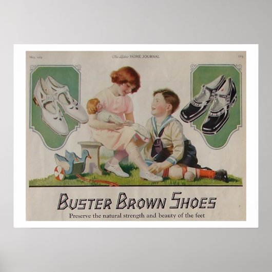 Buster Brown Shoes Poster (Vorne)