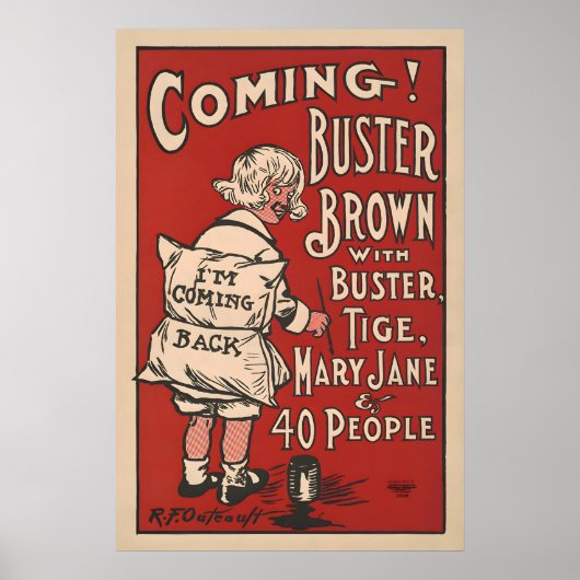 Buster Brown Vintage Poster (Vorne)
