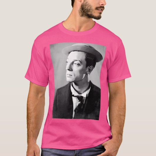 Buster Keaton - Bw Vintag - D5 T-Shirt (Vorderseite)