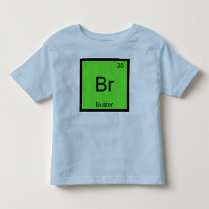 Buster Name Chemie Element Periodensystem Kleinkind T-shirt