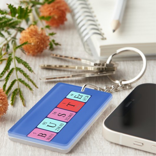 Buster Periodenschlüsselring Schlüsselanhänger (Vorderseite rechts)