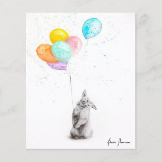 Buster und Seine Balloons|Geschenk für Kaninchenli Flyer