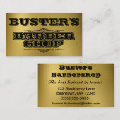 Buster's Gold Visitenkarte (Vorne/Hinten)