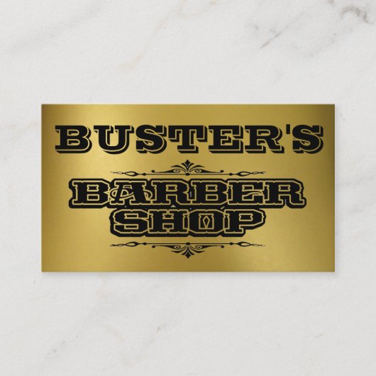 Buster's Gold Visitenkarte (Vorderseite)