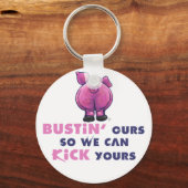 Bustin Ours Pig Hintern Motivierend Schlüsselkette Schlüsselanhänger (Vorderseite)