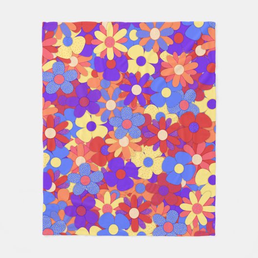Bustling Bouquet Fleece Blanket (Vorderseite)