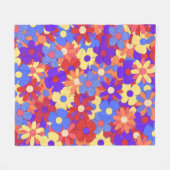Bustling Bouquet Fleece Blanket (Vorderseite (Horizontal))
