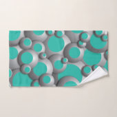 Bustling Bubbles Aquamarin Badhandtuch Set (Handtuch)