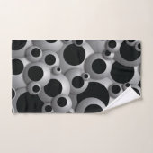 Bustling Bubbles Black Badhandtuch Set (Handtuch)