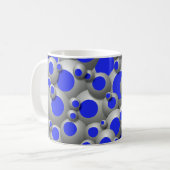 Bustling Bubbles Blue Coffee Tasse (Vorderseite Links)
