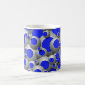 Bustling Bubbles Blue Coffee Tasse (Mittel)