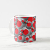 Bustling Bubbles Red Coffee Tasse (Vorderseite Links)