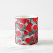 Bustling Bubbles Red Coffee Tasse (Mittel)