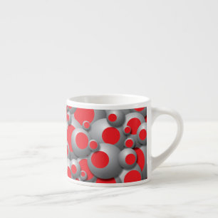 Bustling Bubbles Red Espressotasse