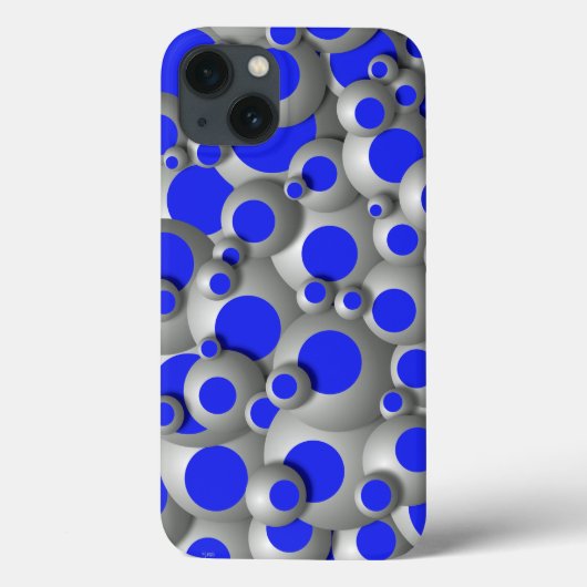 Bustling Bubbles Royal Blue Case-Mate iPhone Case (Rückseite)