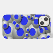 Bustling Bubbles Royal Blue Case-Mate iPhone Case Hülle (Rückseite (Horizontal))