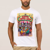 Bustling Morning Coffee Vibes T-Shirt (Vorderseite)