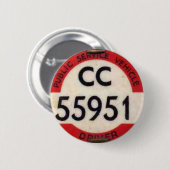 BUSTREIBER-BRITISCHES ABZEICHEN RETRO BUTTON (Vorne & Hinten)