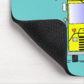 Bustreiber "die Räder auf dem Bus " Mousepad (Ecke)