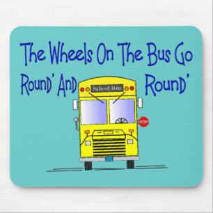 Bustreiber "die Räder auf dem Bus " Mousepad