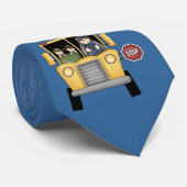 Bustreiber-Gewohnheits-Krawatte der Schulbus-Welt Krawatte (Gerollt)