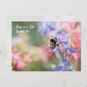 "Busy as a Little Bumble Bee" Soft Pastel Flowers (Vorne/Hinten)