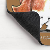 Busy Basset Hound Mousepad (Ecke)