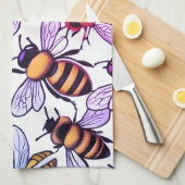 Busy bee  geschirrtuch (Viertel Falte)