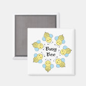 Busy Bee Magnet (Vorderseite/Rückseite)
