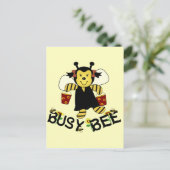 Busy Bee Postkarte (Stehend Vorderseite)